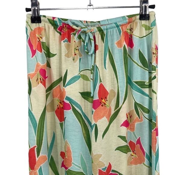 Hurley Flora Tropicana Floral Side Split Pants NWT XS - Picture 3 of 8